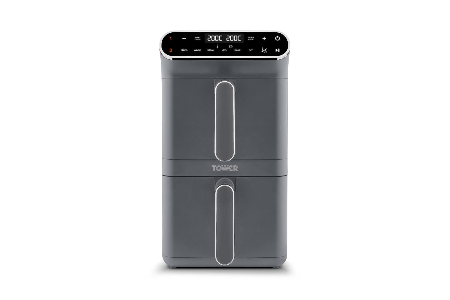 Dual Stack Air Fryer 11L 2460W 6 Presets Graphite
