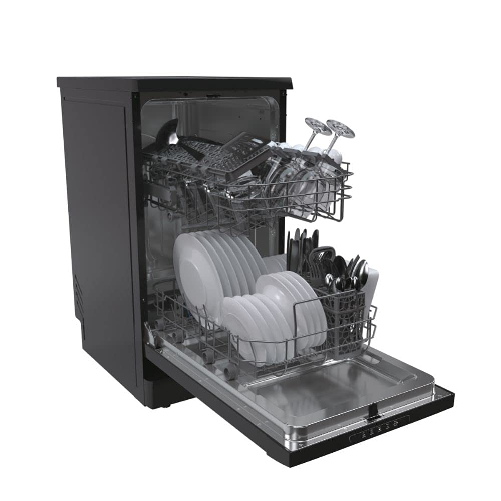 Freestanding Dishwasher 10 Place Settings 45cm Black