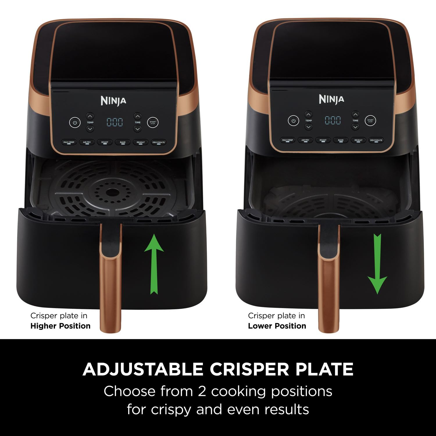 Air Fryer 6.2L 2000W 6 Functions Black/Copper
