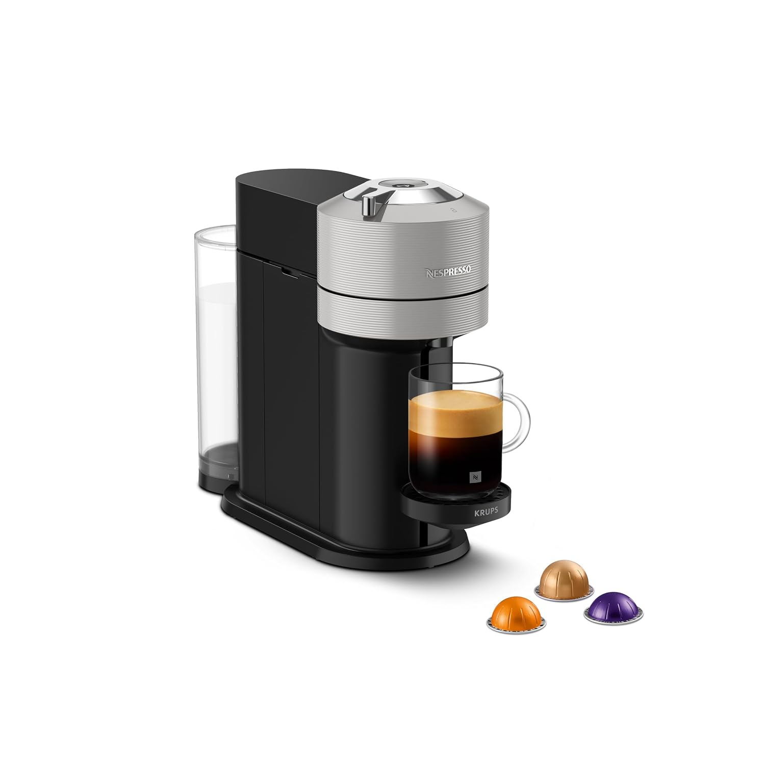 Automatic Pod Coffee Machine With One Touch Brewing 1.1L Matte Black