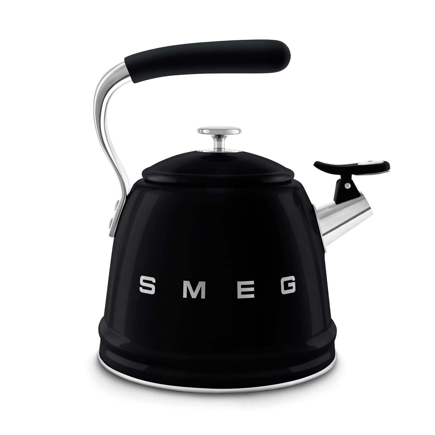 Whistling Kettle 2.3L Stainless Steel Silicone Handle Black