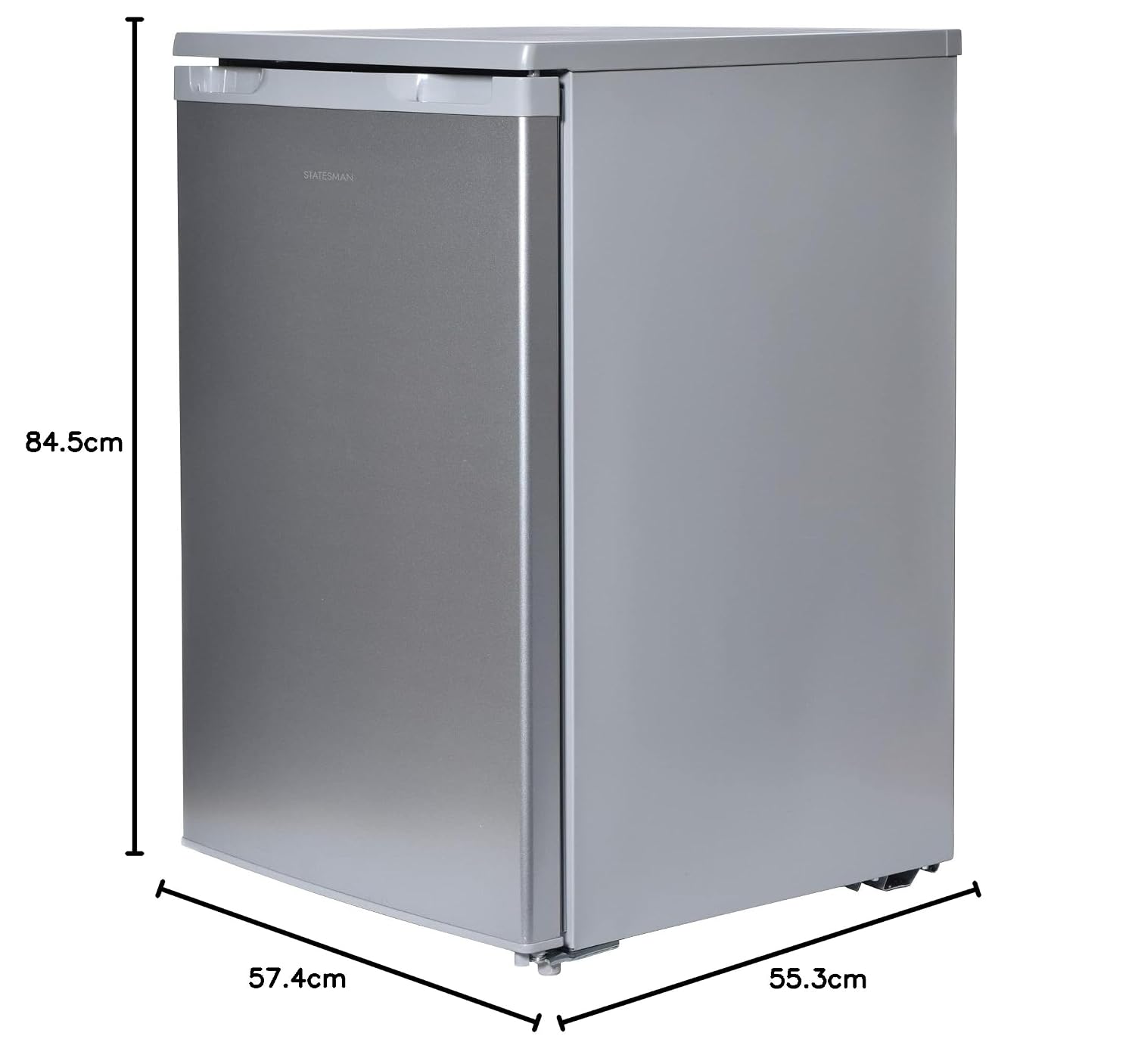 Under Counter Larder Fridge 133L 55cm Silver Reversible Door