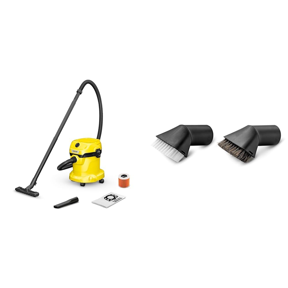 Wet And Dry Vacuum Cleaner 12L 1000W Blowing Function Yellow