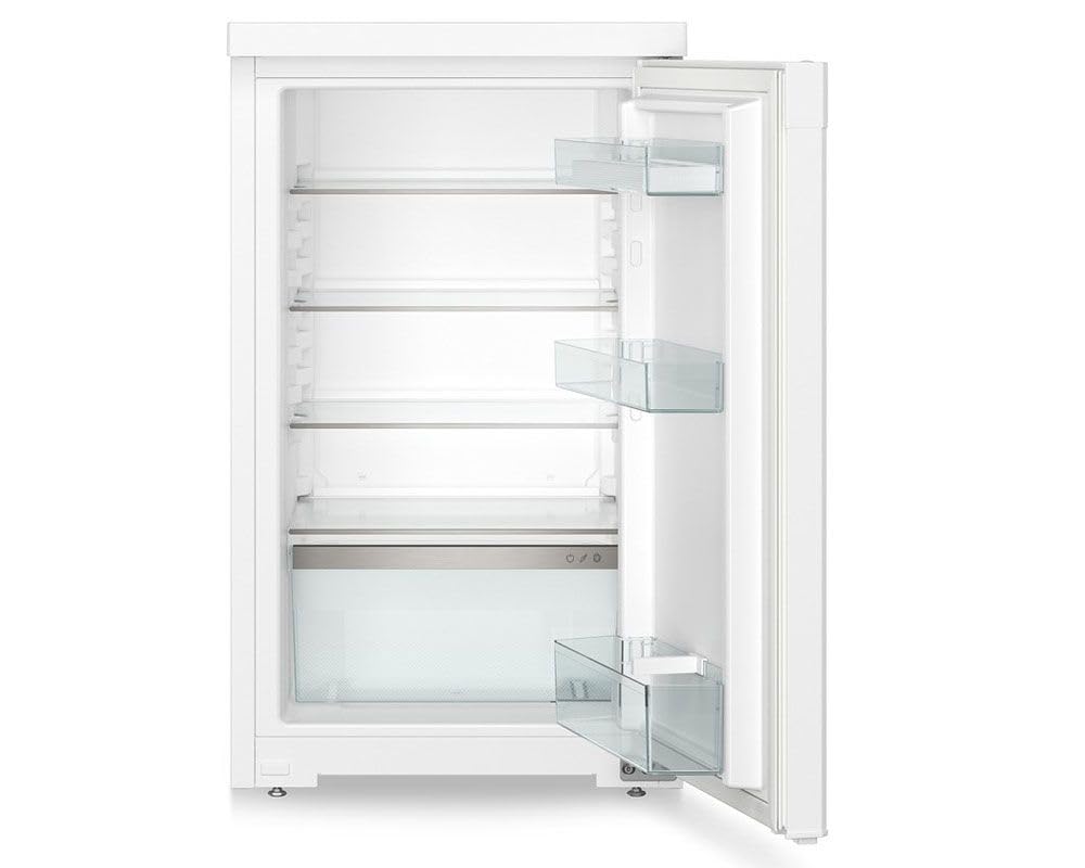 Under Counter Fridge 110L LED Light Touch Control Reversible Door White