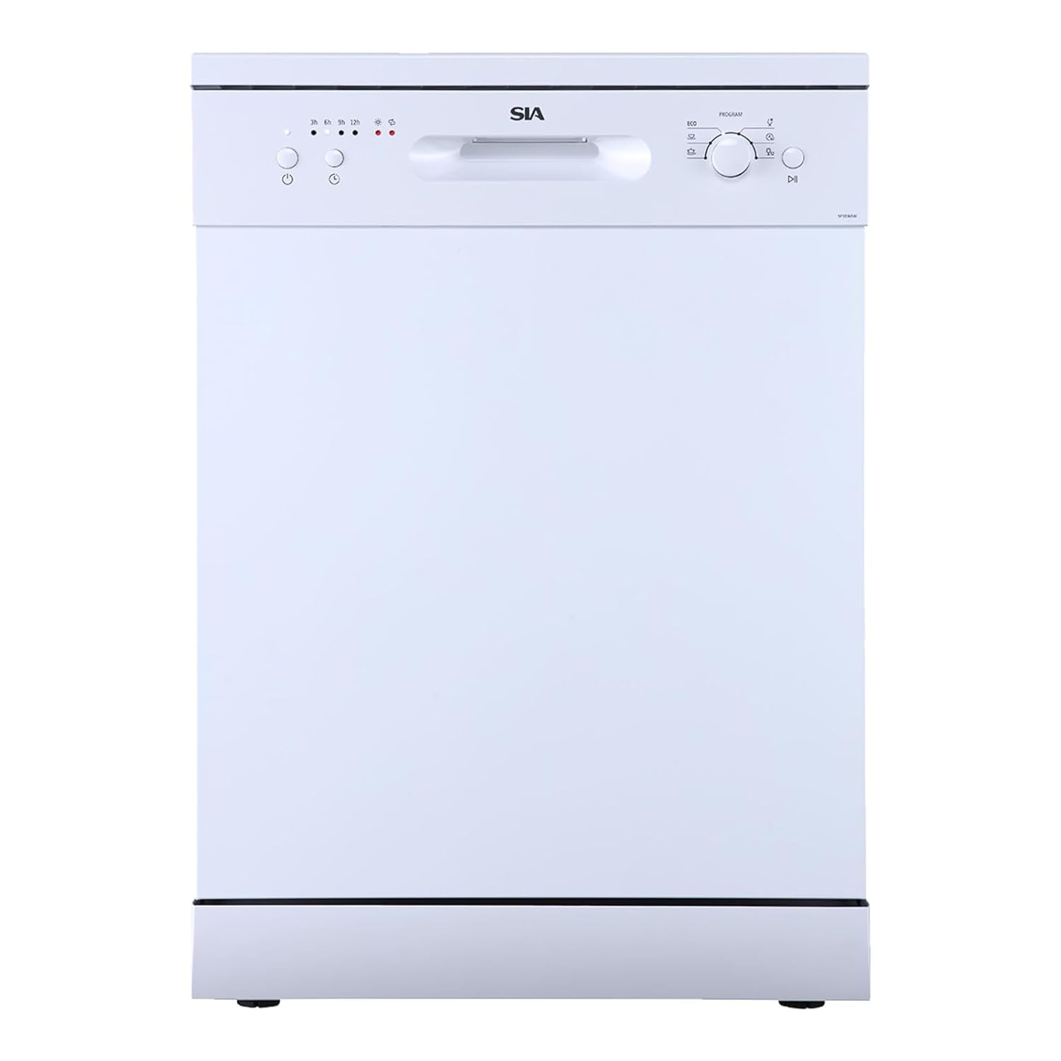 Freestanding Dishwasher 45cm 9 Place Settings 4 Programs Black