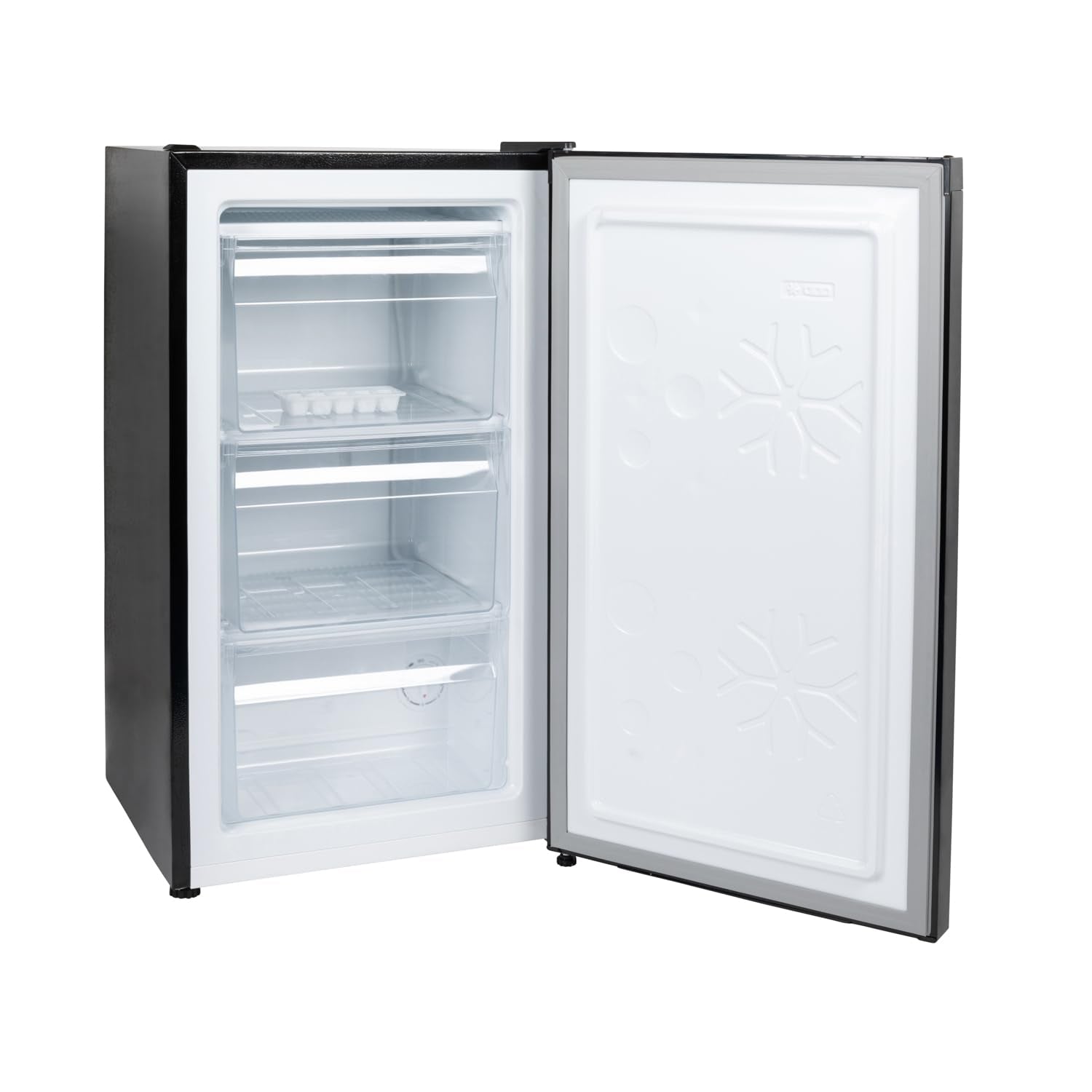 Undercounter Freezer 60L Freestanding With Reversible Door Black