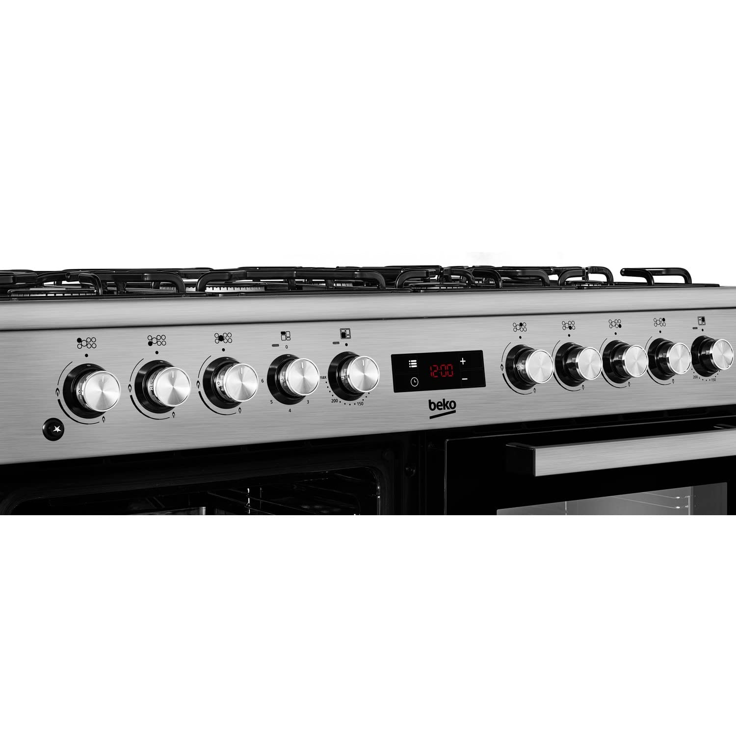 Freestanding Dual Fuel Range Cooker 156L 100cm Stainless Steel
