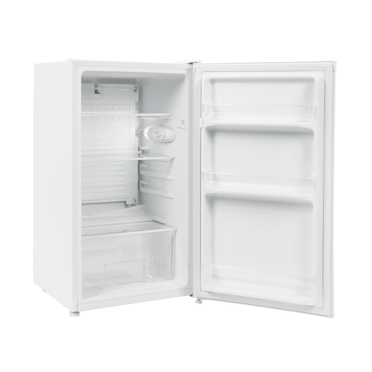 Under Counter Fridge 94L Adjustable Thermostat Reversible Door White