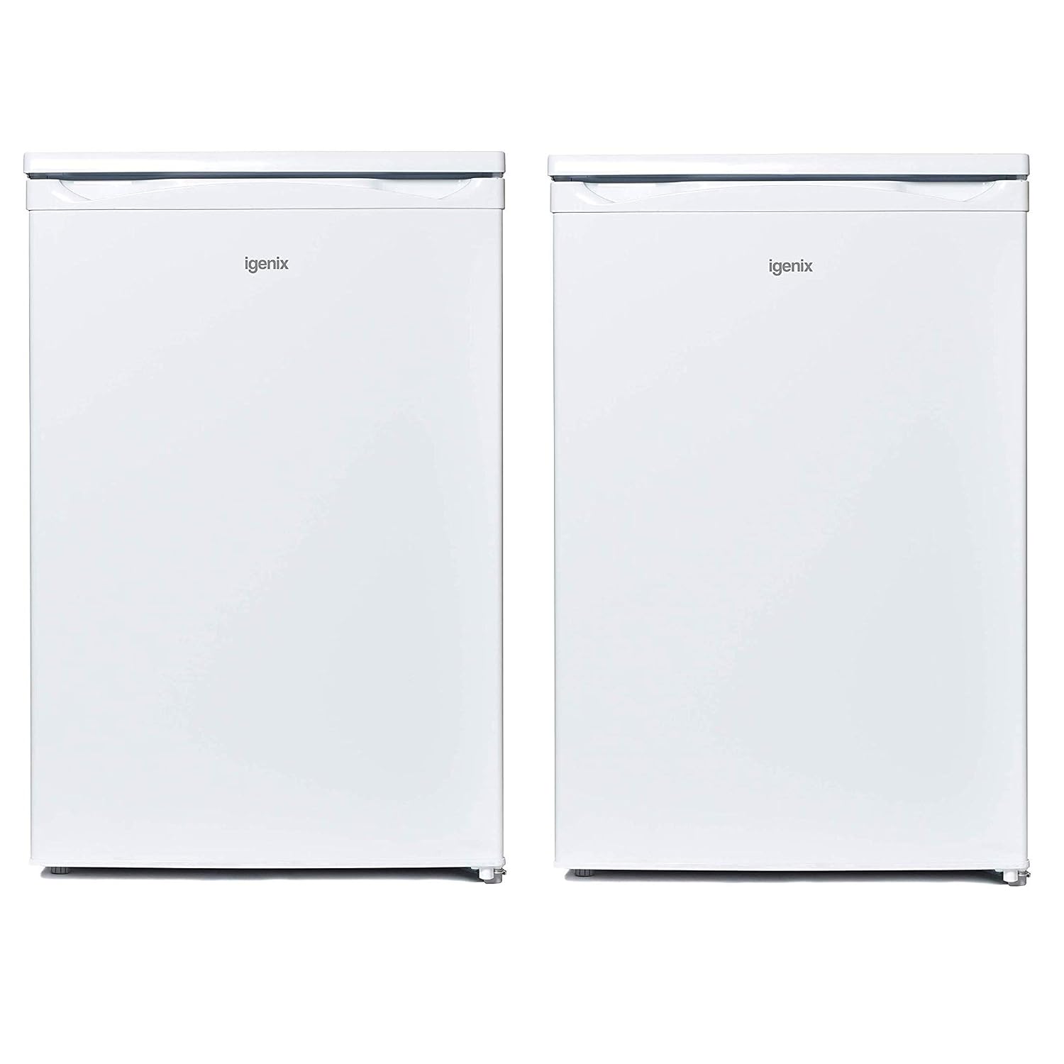 Freestanding Under Counter Fridge Freezer Set 136L 91L 55cm Inox