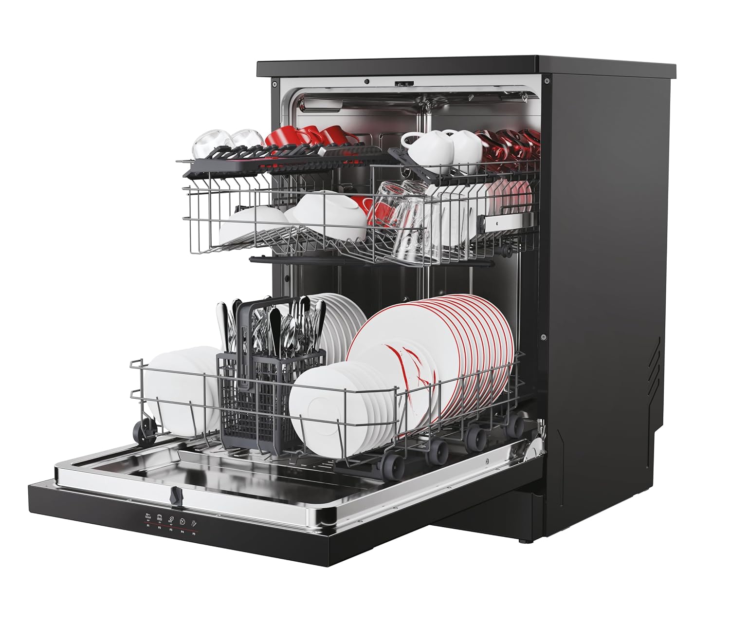 Freestanding Dishwasher 13 Place Settings 60cm Black