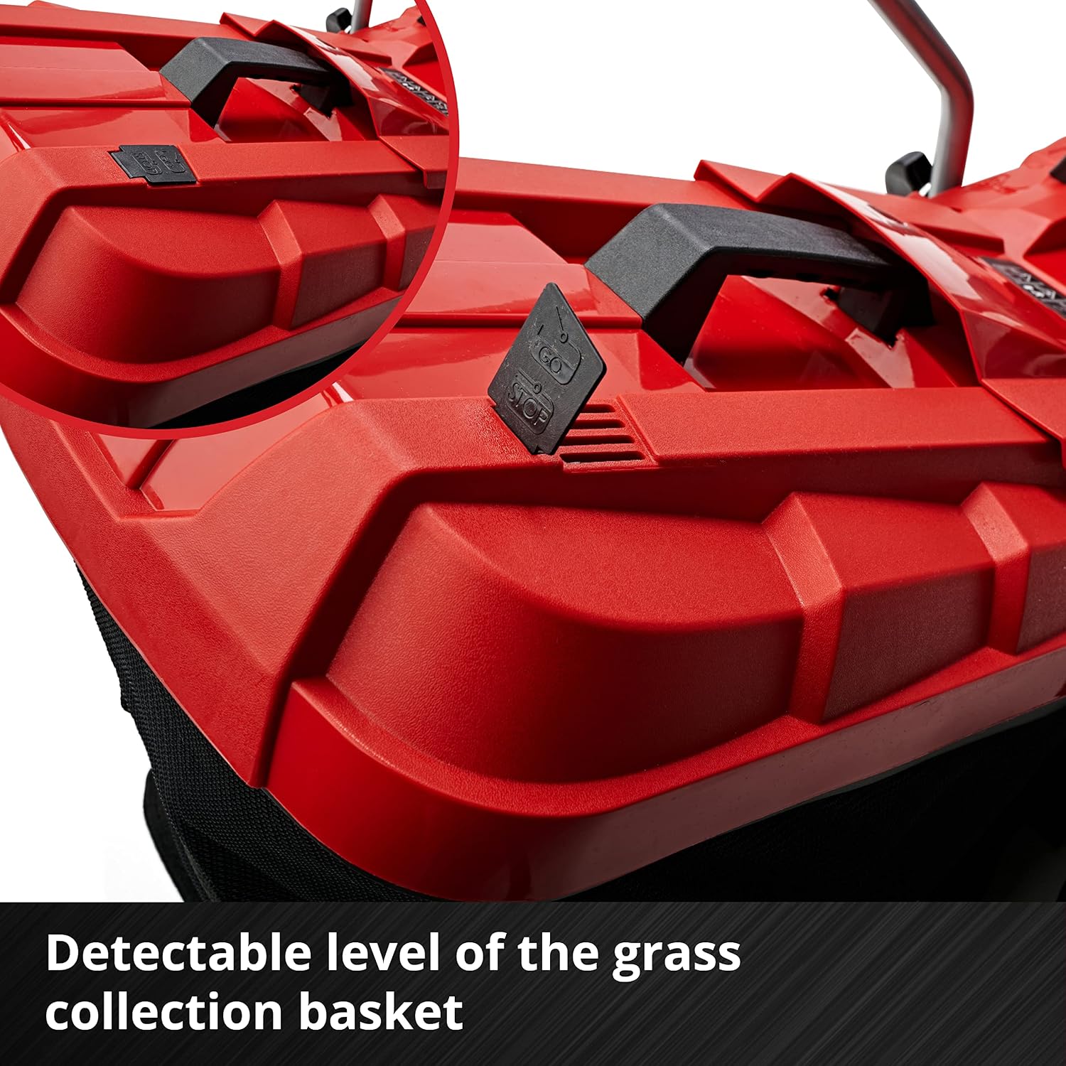Cordless Lawn Mower 33cm 18V 4.0Ah Brushless Motor Red Black