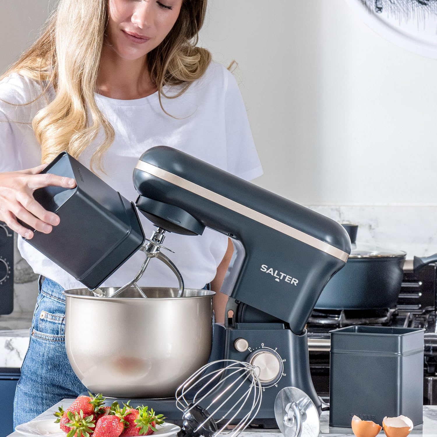 Stand Mixer 5L 6-Speed 1200W Pulse Blue